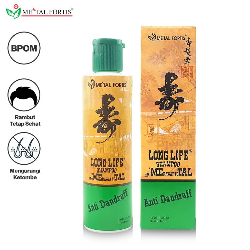 shampo shampoo metal Fortis long life anti dandruf 200 ml