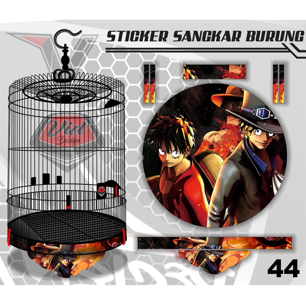 COD / DECAL SANGKAR MURAI / STICKER TEBOK EBOD BULAT NO 1,2,3