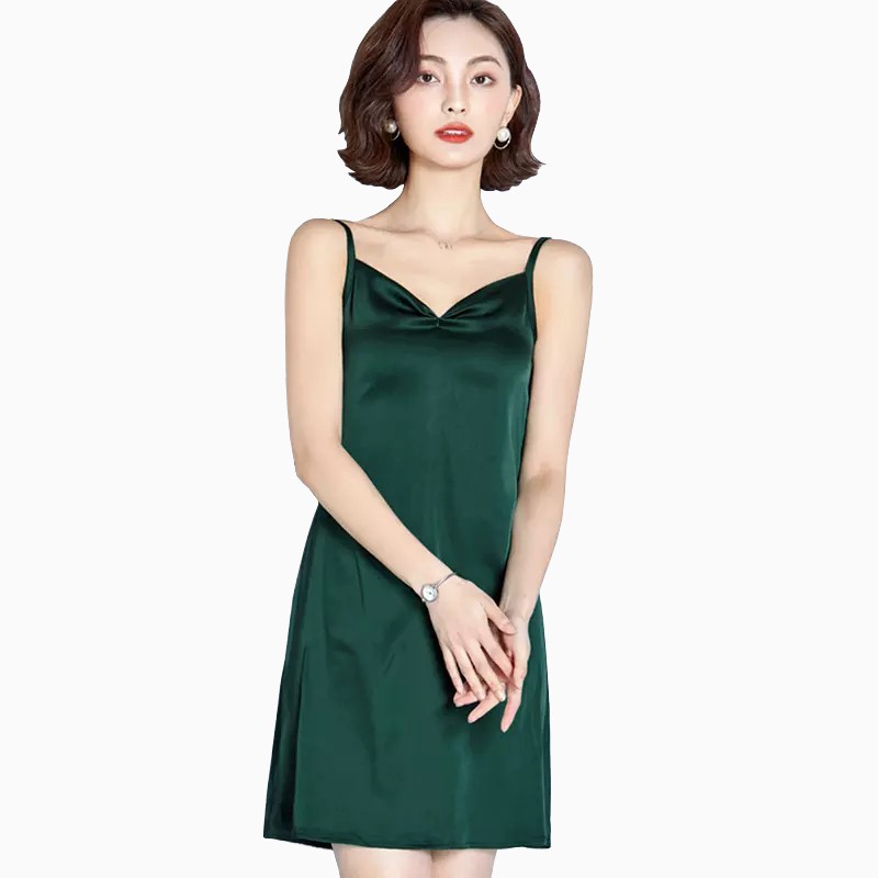 Dress Camisoles sexy Saten Tali kecil Wanita Gaya Korea - XSHOP Mio