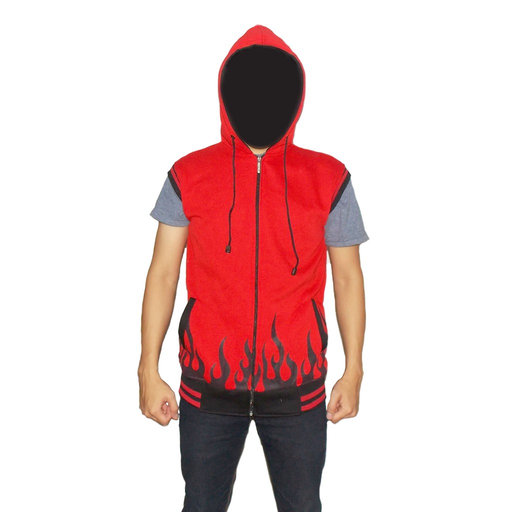 Rompi Naruto Yondaime Hokage Merah - Rompi Yondaime Hokage Merah - Jaket Naruto konoha merah