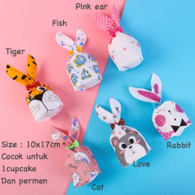 Plastik rabbit small | plastik souvernir rabbit kecil motif kekinian