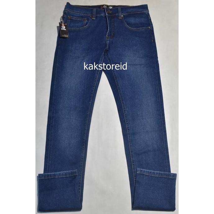 Celana Panjang Pria Emba Jeans Denim Tua Slimfit Ejs 02 Original & Rea Lixiaomei