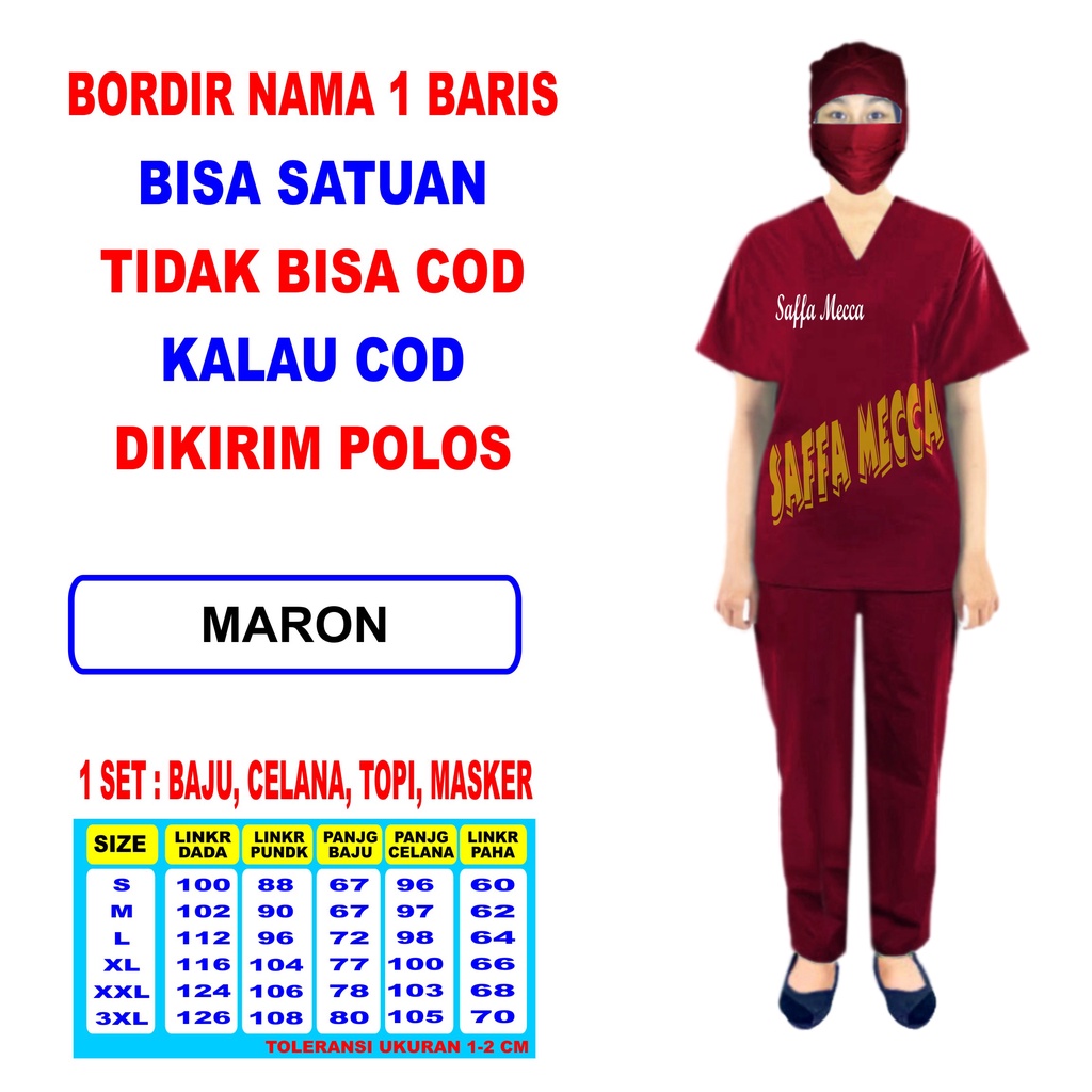 BAJU OKA BORDIR NAMA  / BORDIR NAMA  BAJU OKA / BORDIR BAJU OK / BORDIR NAMA  BAJU JAGA / TANPA COD