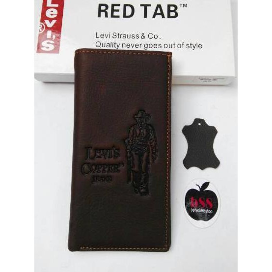 8.8 PROMO Dompet Kulit Asli Panjang  Levis 903  / Dompet Panjang Pria Lipat Murah .,,.,.,