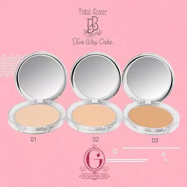 ☃️Cutezz_ching1☃️Madame Gie Total Cover BB Femme Two Way Cake - bedak padat