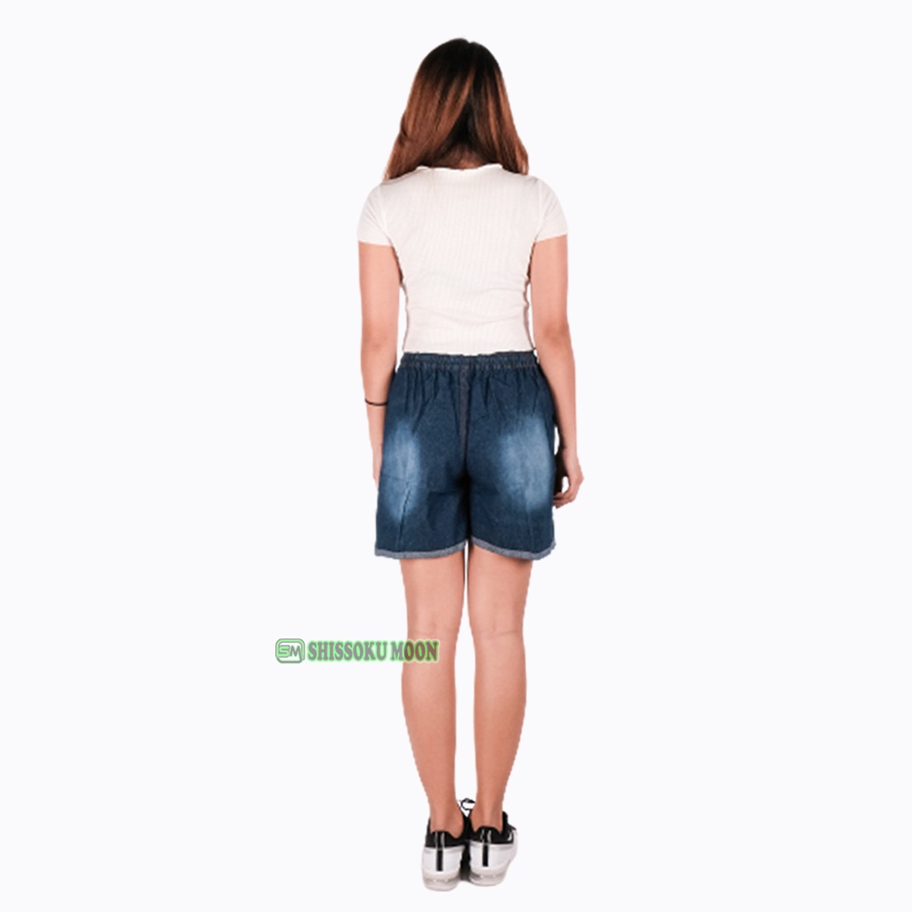 Celana Pendek Wanita Model Hotpants Bordir Bahan Denim