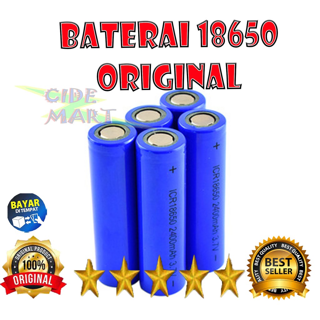 [TERLARIS] BATERAI 18650 / BATRE SENTER 18650 / BATERAI VAPE