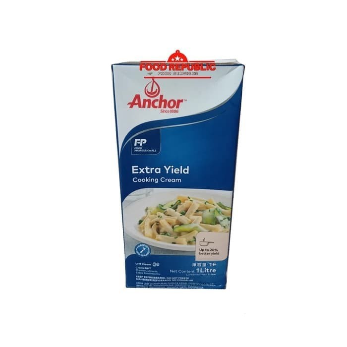 

ANCHOR EXTRA YIELD 1LT - COOKING CREAM HALAL KUALITAS PREMIUM IMPORT