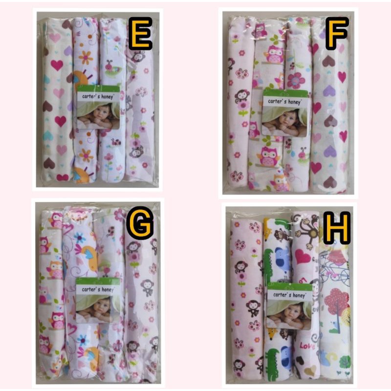 Bedong Bayi Carter isi 4 pcs