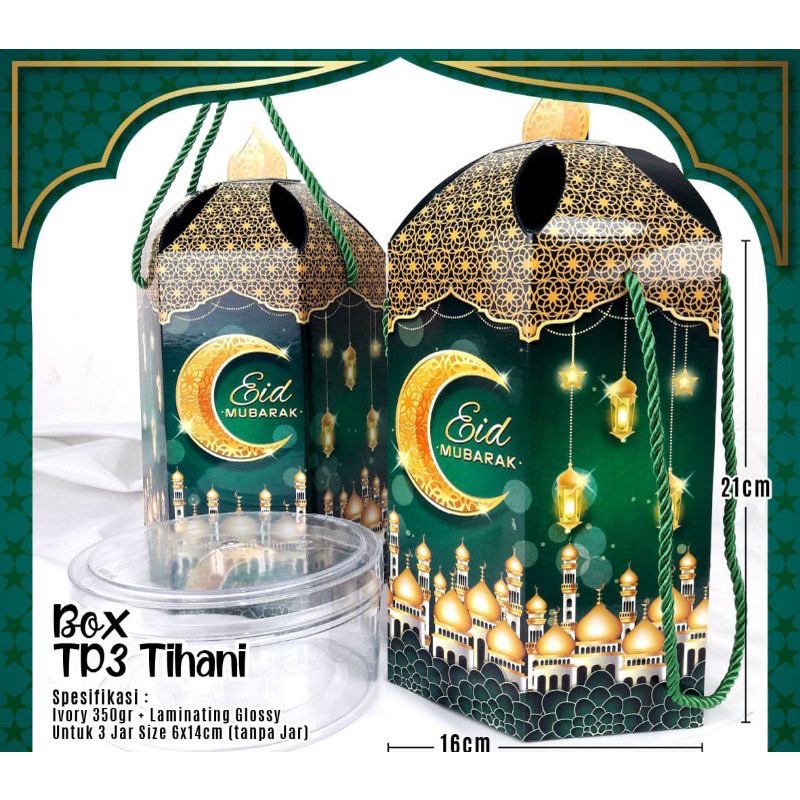 

BOX TP3 TIHANI / DUS EID MUBARAK - 1 PCS