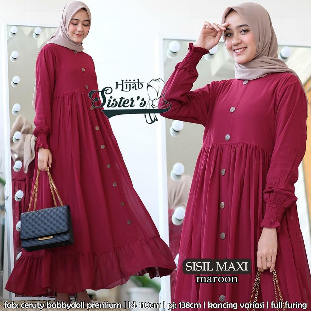 Sisil maxi dress || Fashion wanita || terbaru-1