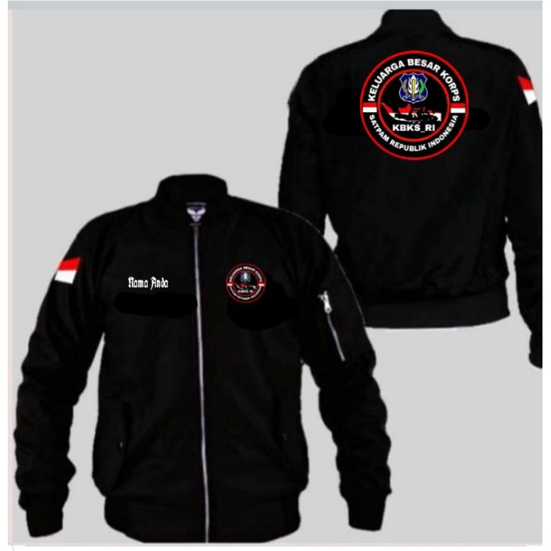 JAKET BOMBER ORIGINAL ANTI AIR/SATPAM/SECURITY/KBSB/PENGAMANAN