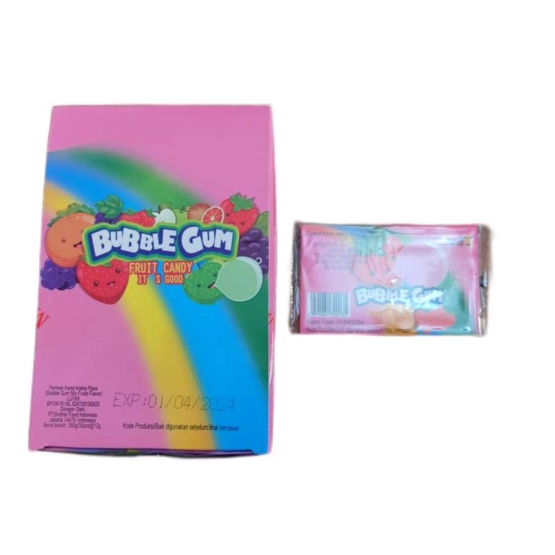

New Product--Luvmi Bubble Gum Fruit Candy / Permen Karet Amplop Box isi 30 pcs