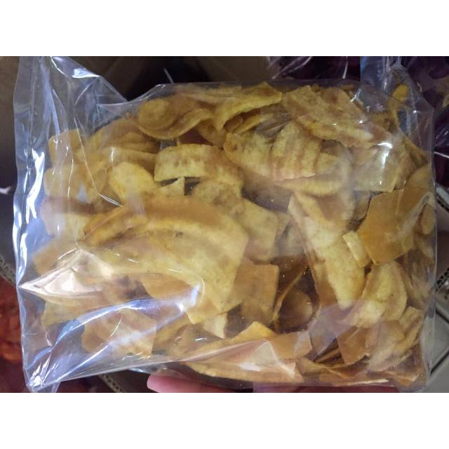 

Keripik pisang asin berat 2 ons