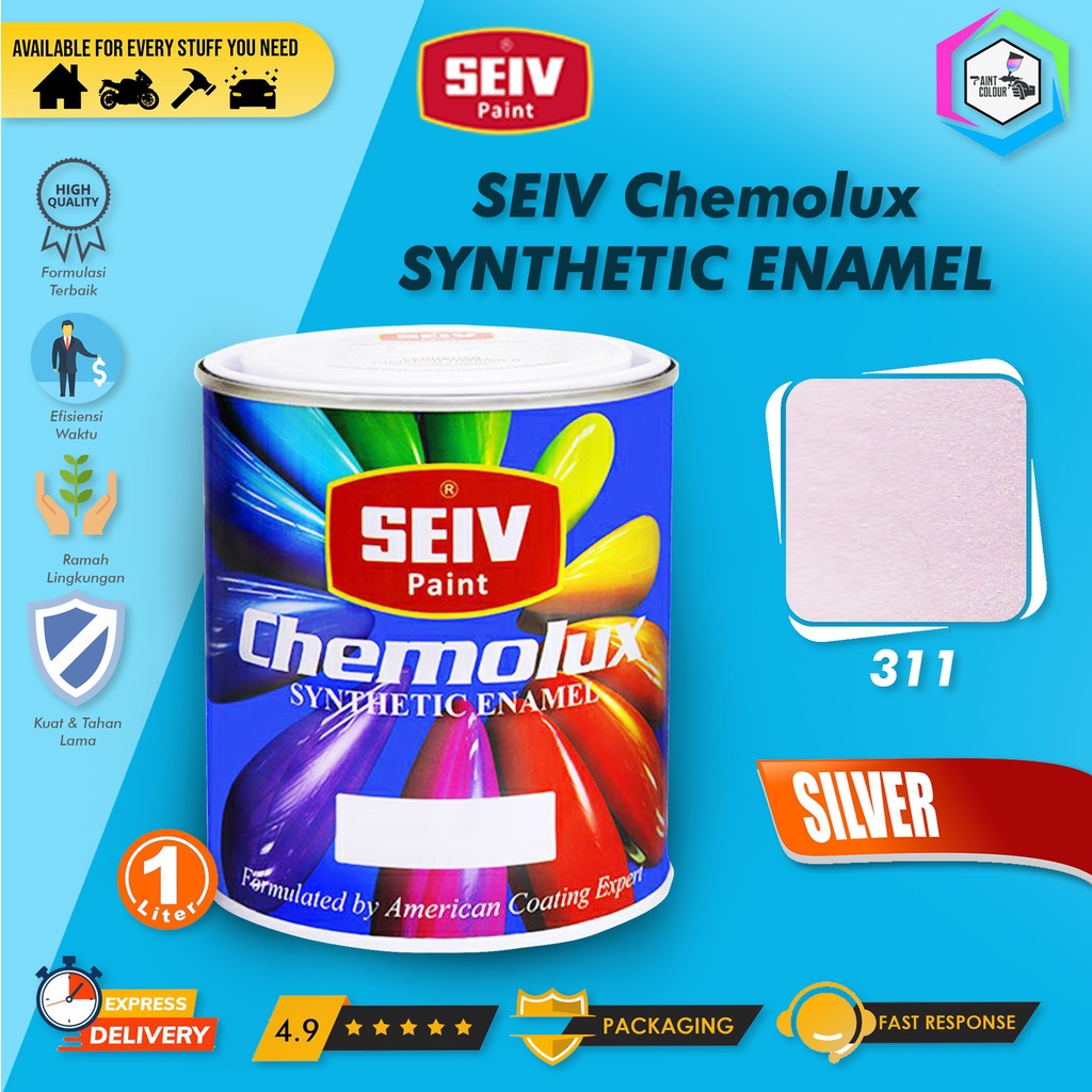 CAT BESI KAYU SEIV CHEMOLUX SUPER 311 Silver