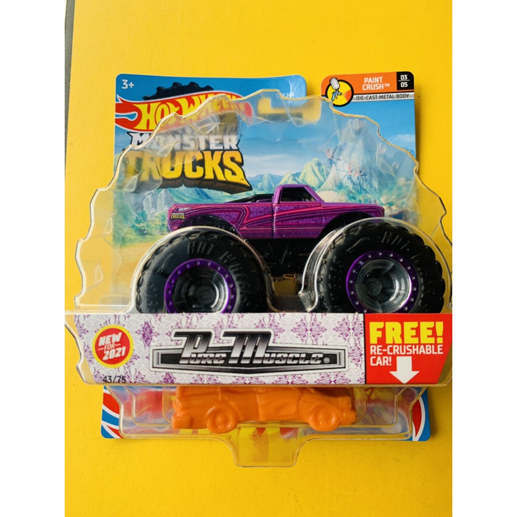 HOTWHEELS HOT WHEELS MONSTER TRUCKS TRUCK PURE MUSCLE FORD F-150 PICKUP HOTWILS TRUK MURAH LANGKA
