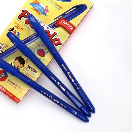

✳ Pen ZEBRA PICCOLO Pena, Pulpen, Ballpoint 0.7 BIRU PERLUSIN ➥