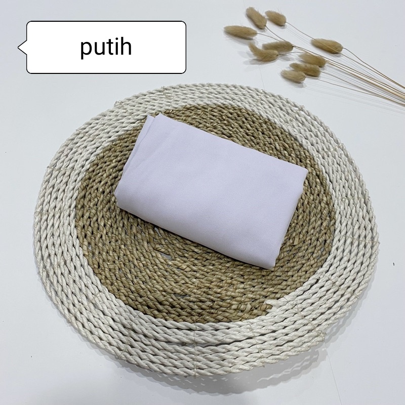 HIJAB PASHMINA INNER/JILBAB INNER/PASHMINA POLOS/175X70CM-PUTIH