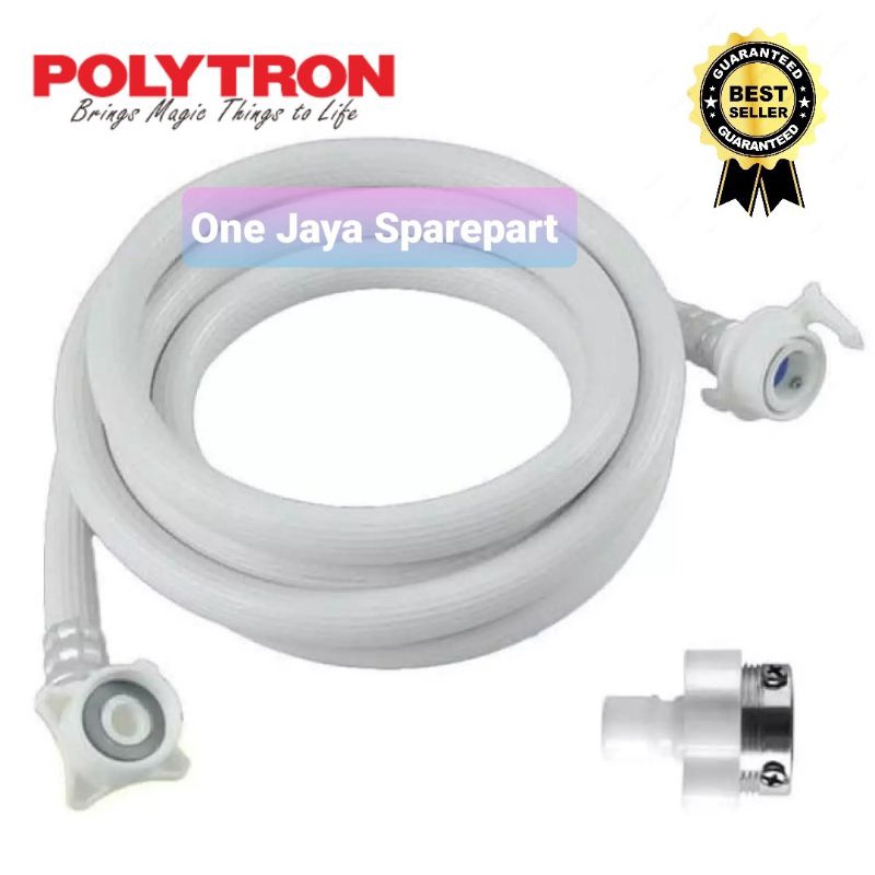 Selang Mesin Cuci 1 Tabung POLYTRON / Selang Water Inlet Masuk Air Mesin Cuci POLYTRON