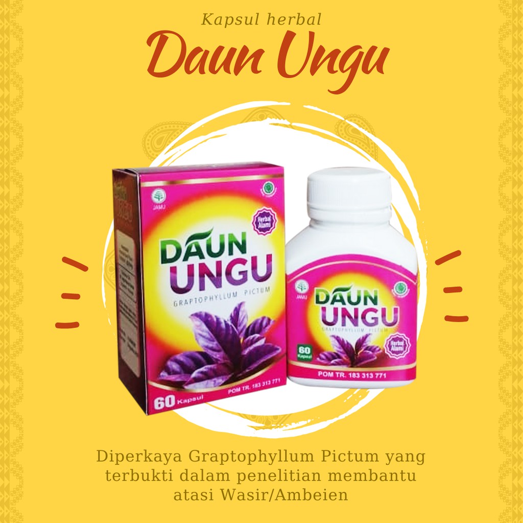 

Kapsul Daun Ungu