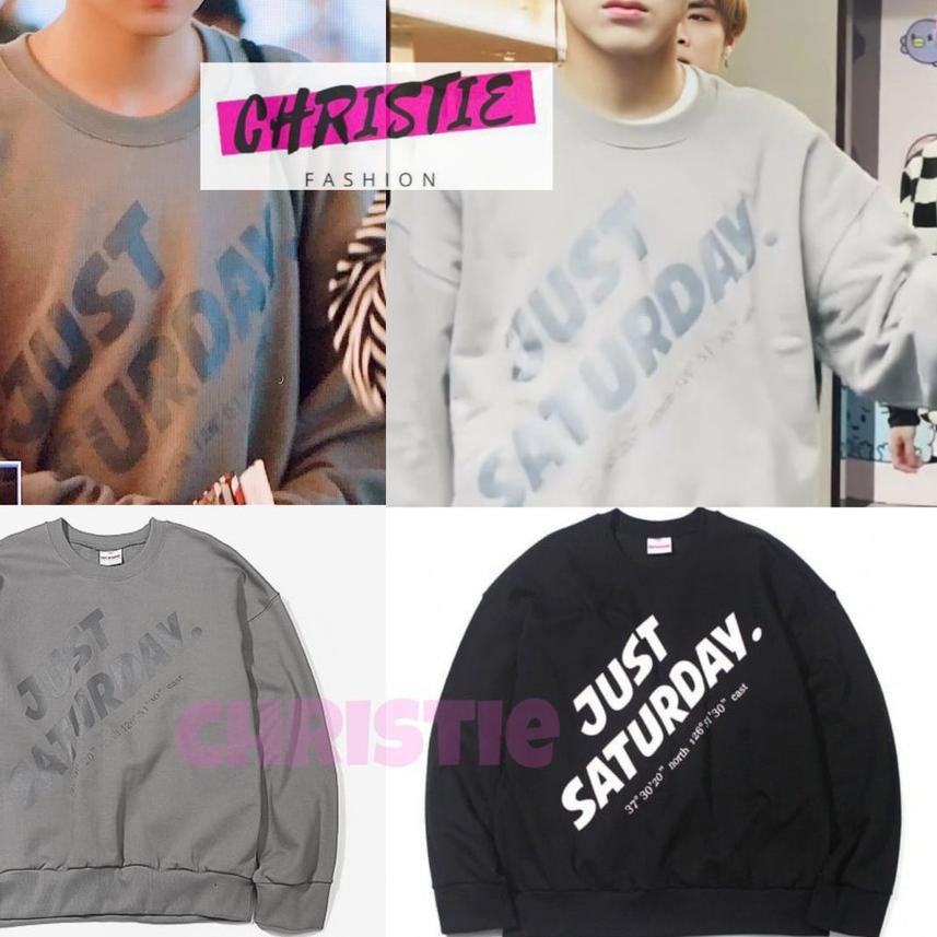 ☞ [] SWEATER BASIC JUST SATURDAY HAECHAN NCT M-XXL / CREWNECK SWEATSHIRT NCT DREAM NCT 127 2020 ♪