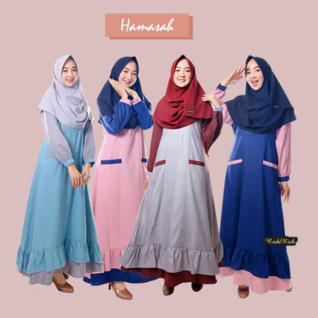 Hamasah dress by Riskirich bisa COD