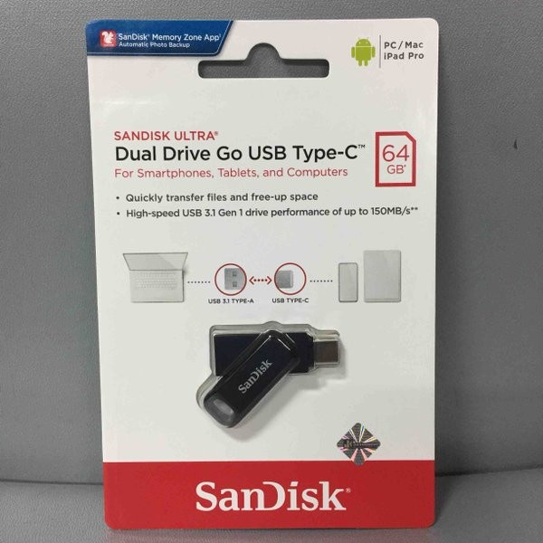 Sandisk OTG 64gb type c flashdrive ultra dual usb 3.1|typec 64gb putar