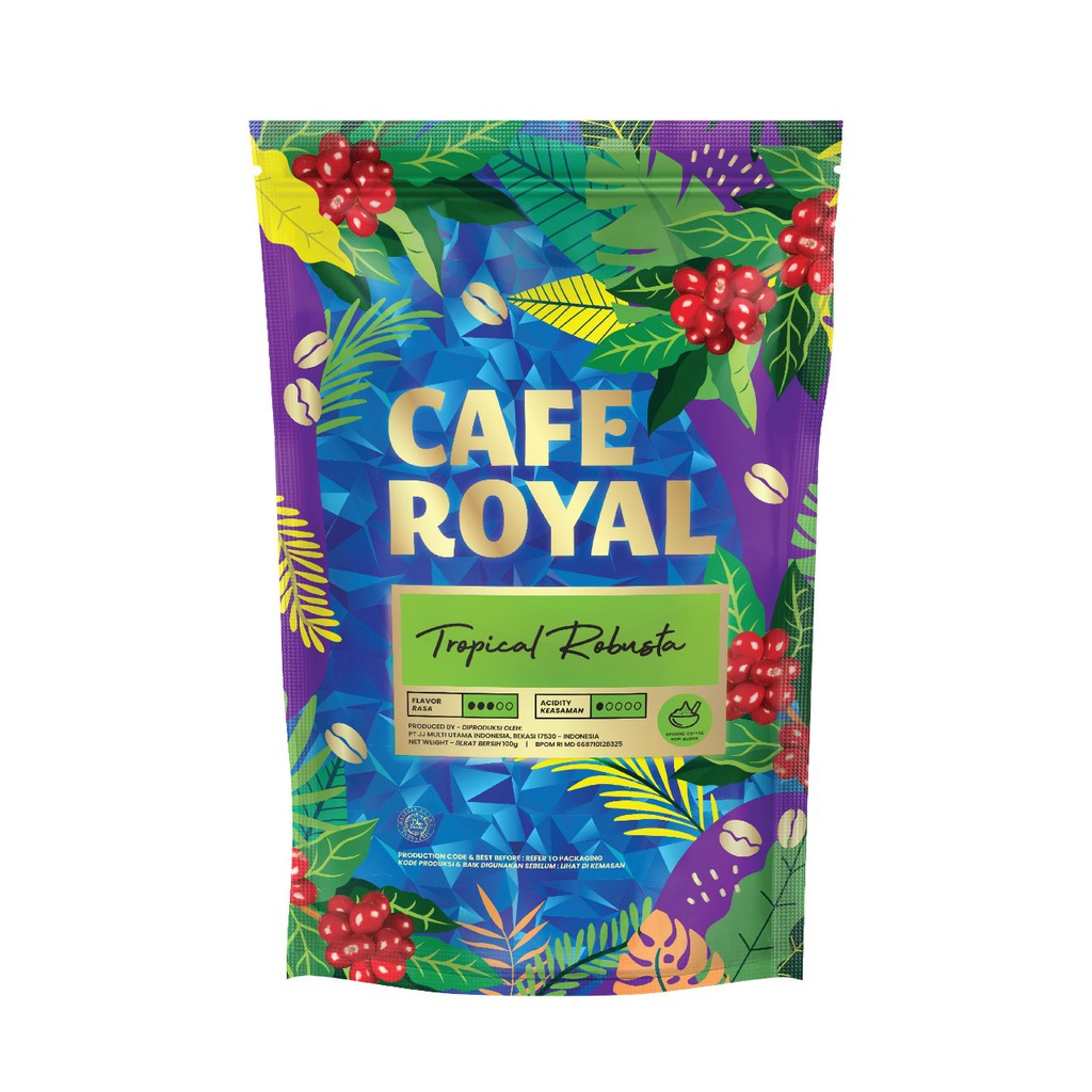 Cafe Royal Tropical Robusta Ground (Kopi Bubuk) Bag 100gr