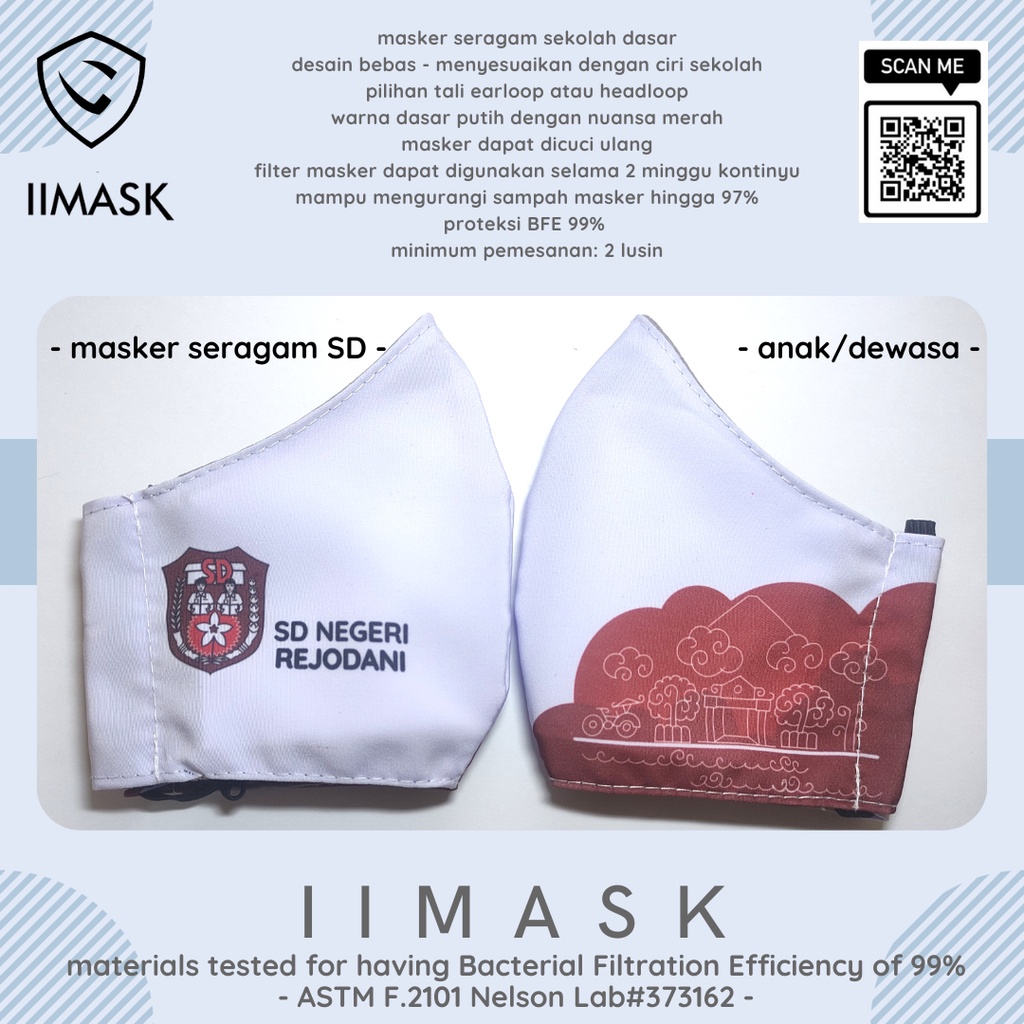 Masker Seragam BFE-99% IIMASK
