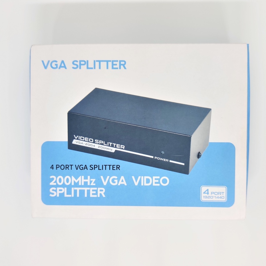 VGA SPLITER 1 TO 4 PORT + ADAPTOR / VGA SPLITTER 4 PORT