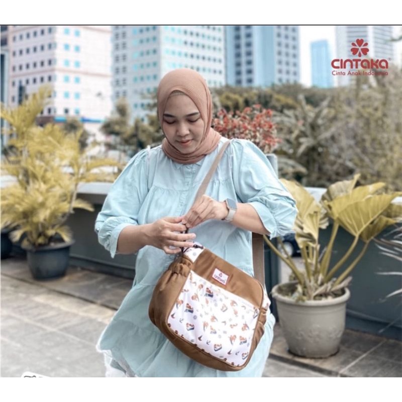 Cintaka Tas Bayi Medium Saku Print Seal Series - TCT 2652