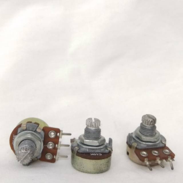 POTENSIO PUTAR METAL SHAFT C10K MONO KEPALA SUPER PENDEK