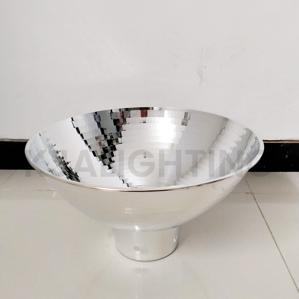 KAP LAMPU INDUSTRIAL 14 INCH ALUMINIUM SILVER SET FITTING E27