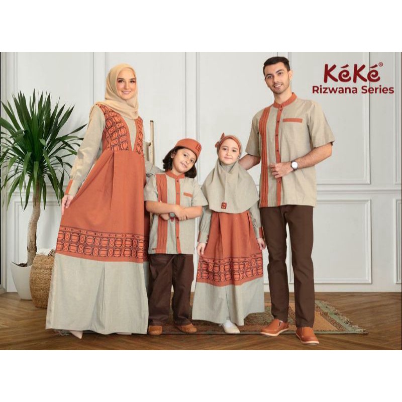 KEKE RIZWANA SARIMBIT SERIES STANDSTONE ORANGE