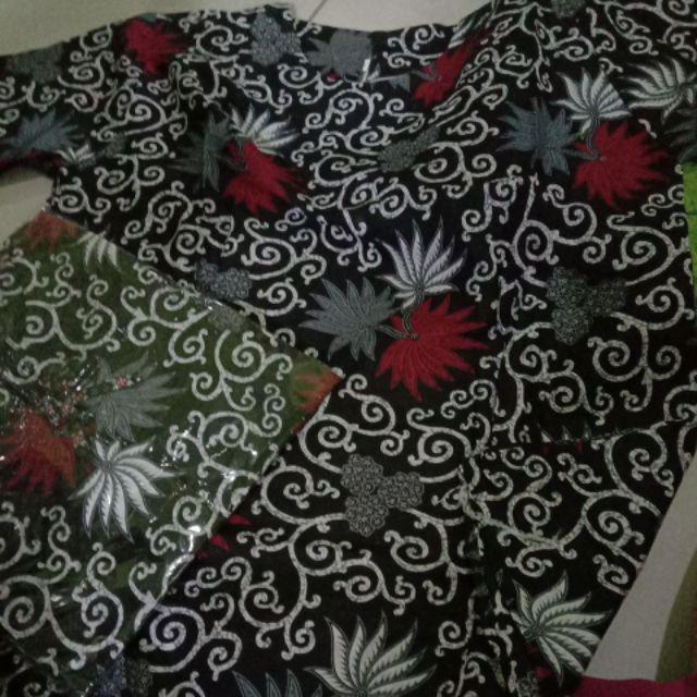 Maura Couple - Sania Ruffle Batik Couple Ori Ndoro Jowi Dnt Garansi Blouse Ziggy Krikil Blus Kerikil