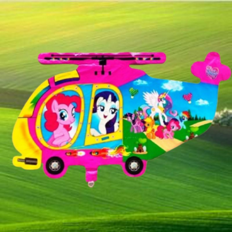 1pack HELI PONI (BALON GAS/FOIL/TERBANG/KARAKTER )