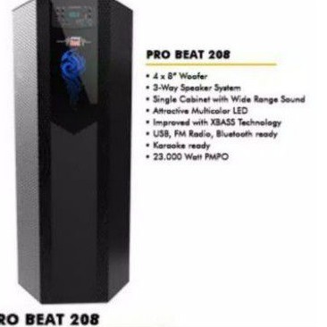 SPEAKER AKTIF ROADMASTER PRO BEAT 208 4X8in WOOFER 3 WAY
