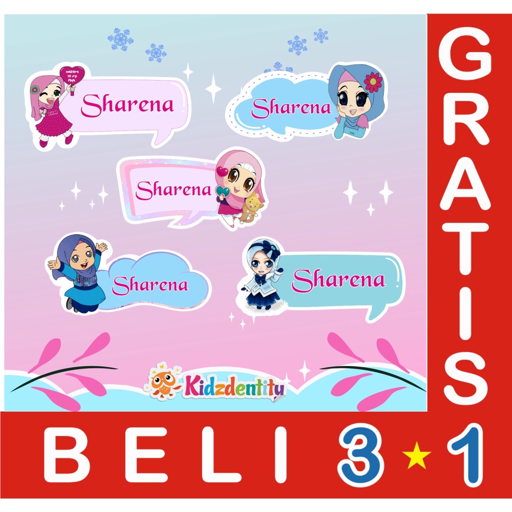 

LABEL NAMA CUTE MUSLIMAH 2