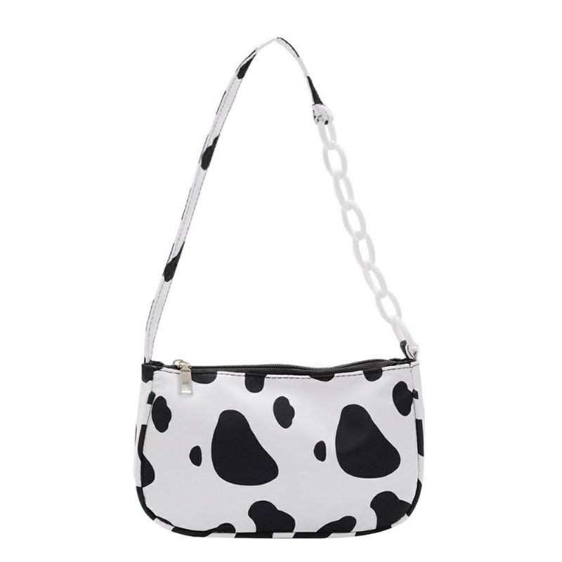 dem_sare / DS1066 -  Tas Bahu Cow Pattern Shoulder Bag Sapi Rantai Shoulder Bag Tas Bahu