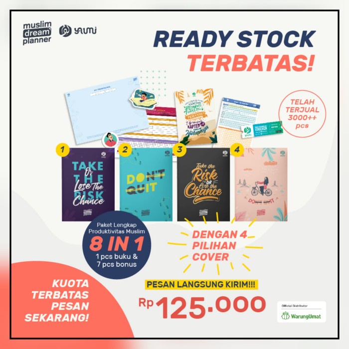

[RESTOCK] Buku Islam Muslim Dream Planner Cantik Murah (4 Pilihan Warna) - UNGU