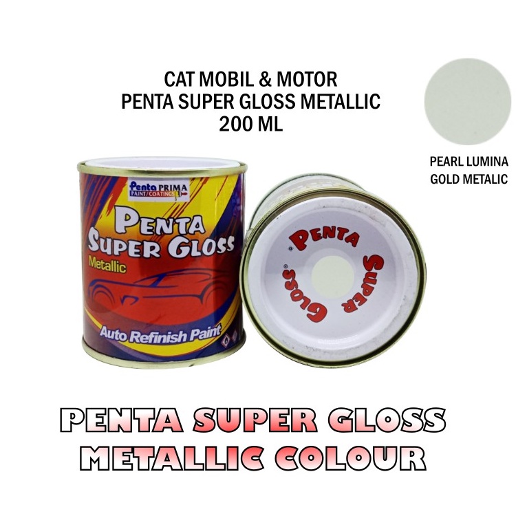 PENTA LEMBAYUNG GOLD 200 gram - penta pearl lumina gold - cat lembayung penta - cat penta super gloss gold - cat emas lembayung