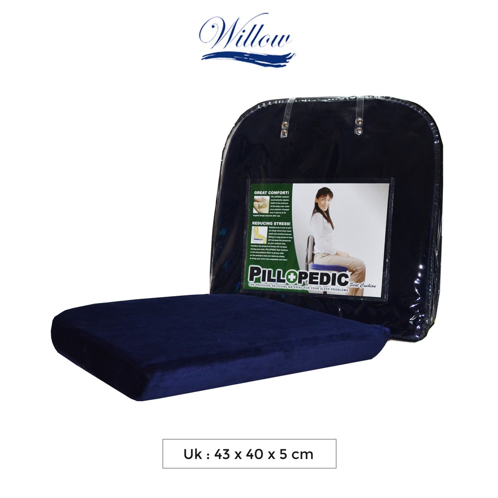 Bantal Alas Duduk Memory Foam / Willow Pillopedic Seat Cushion