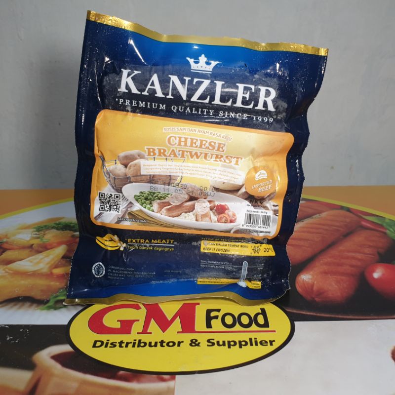 

Kanzler Cheese Bratwurst 5pcs/360gr.