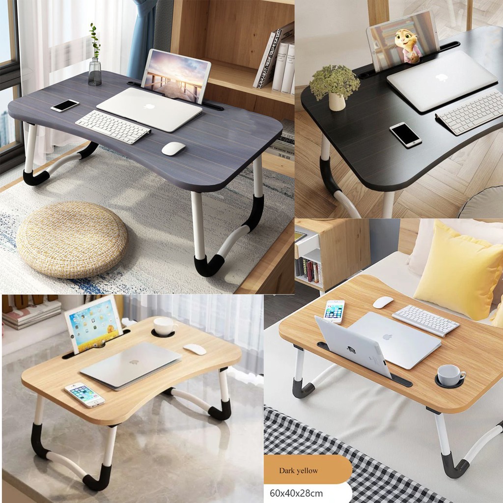 GS8pro Meja Laptop Lipat Foldable Notebook Belajar Ipad Desk Table Z22 Black NWDESK Stand Grab Medan