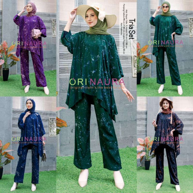 TRIA SET BAJU SETELAN PANT BY ORI NAURA