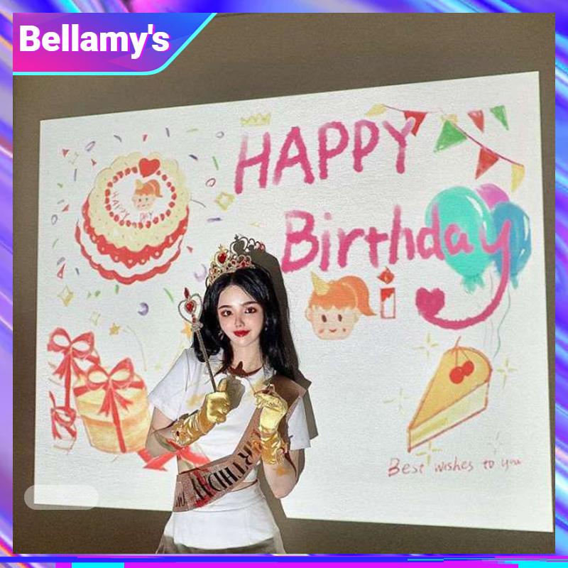 COD ❤️ Happy Birthday Projector Proyektor Mini Ulang Tahun Happy Birthday Projector Kotak Happy Birt