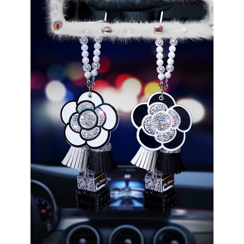 gantungan spion mobil parfum mobil parfume mobil blink Parfum Gantungan Spion Mobil Bunga Middle Mirror Mobil Mewah Swarovski Flower Limited Edition Premium