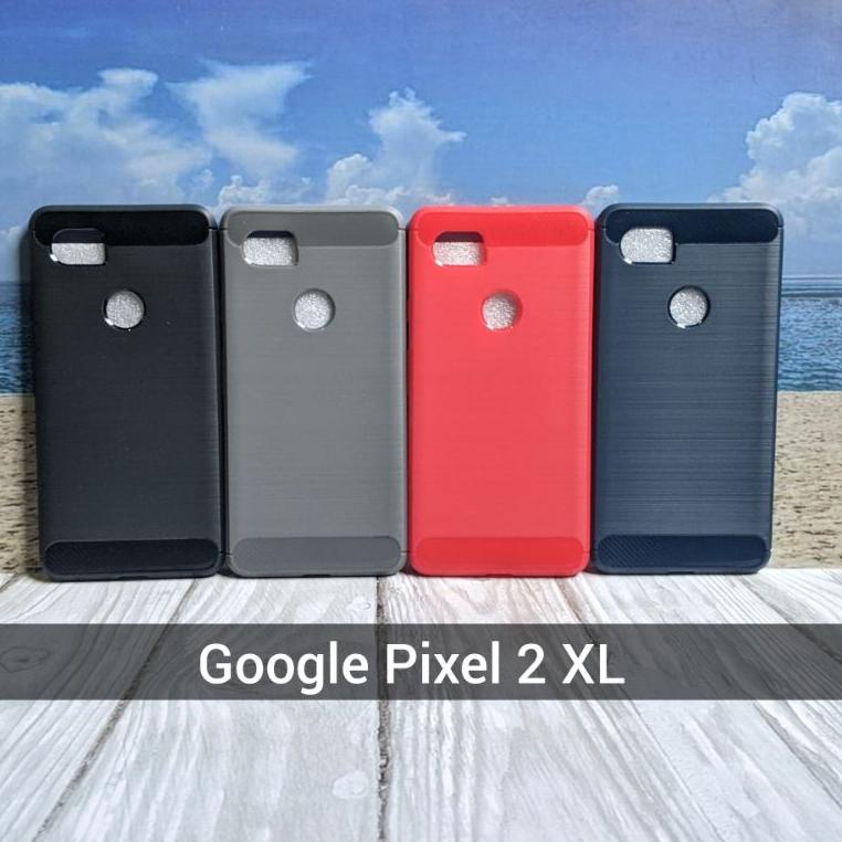 [KODE PRODUK FN8J98769] Case Google Pixel 2XL Soft Case Brushed Carbon Fiber Shockproof Pixel 2 XL