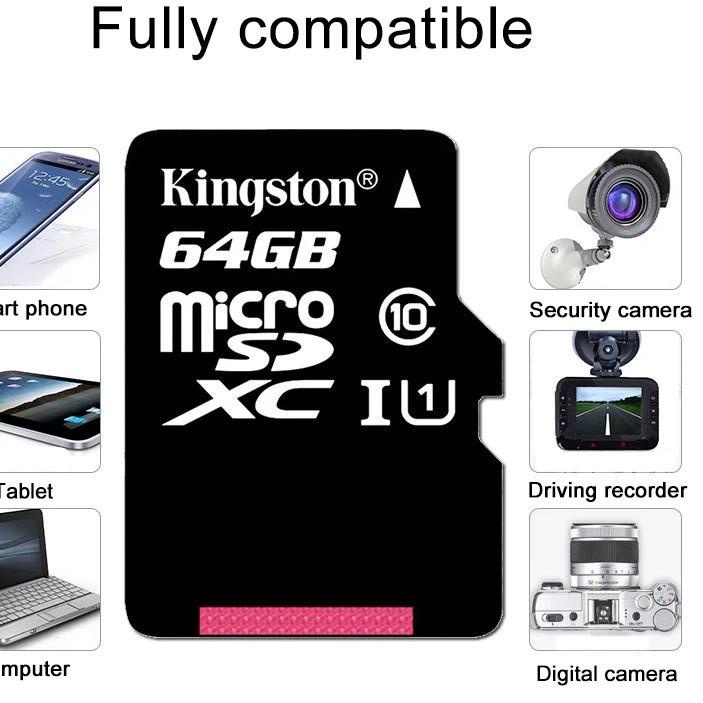 〖Bisa COD〗 Kingston Memory Card sd card Micro SD TF card Class10 MicroSD 128GB/256GB/512GB Original 