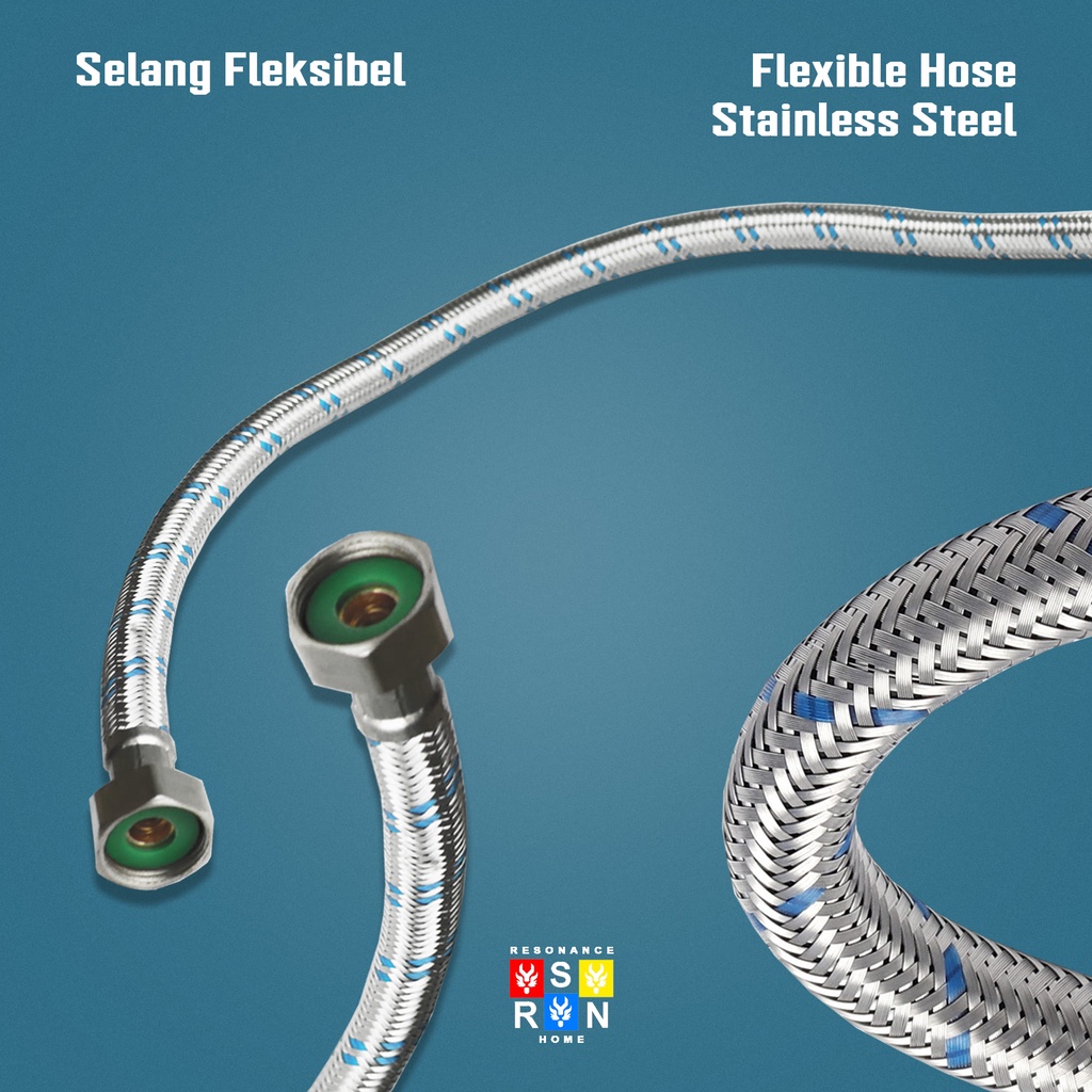 Selang Anyam Fleksibel 50cm / Flexible Hose Closet Wastafel Resonance Home